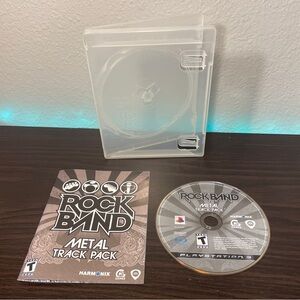 Rock Band: Metal Track Pack (Sony PlayStation 3,2009) Tested & Works No Case Art
